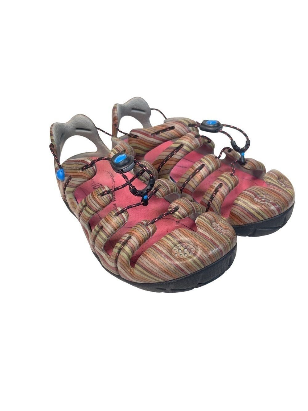 Timberland Mion Current Water Sandals Womens 6 Outdoor Fisherman Striped